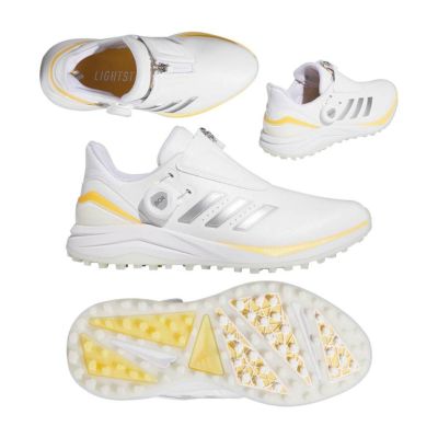 アディダス（Adidas） ソーラーモーション Boa 24 レディース スパイクレスシューズ IF0287 ホワイト/シルバーメタリック 2024