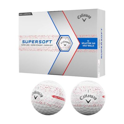 キャロウェイ（Callaway） SUPERSOFT SUPLATTER 360 ボール レッド 1 ...