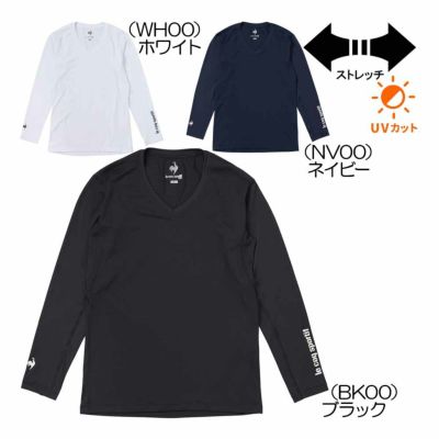 ルコック（le_coq_sportif） Ｖネックメッシュアンダーシャツ QGMXJM01 メンズゴルフウェア 春夏仕様