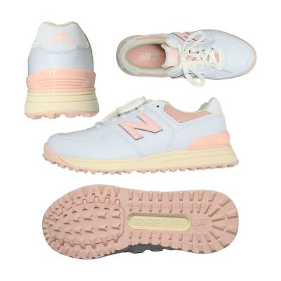 ニューバランス（New_Balance） 574 v3 SL B3 スパイクレス レディースシューズ WGS574B3 ホワイト/ピンク 2024