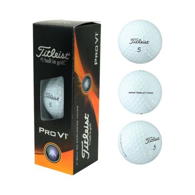 タイトリスト（Titleist） Pro V1 ボール （ハイナンバー） ホワイト 1スリーブ（3個入） 2023