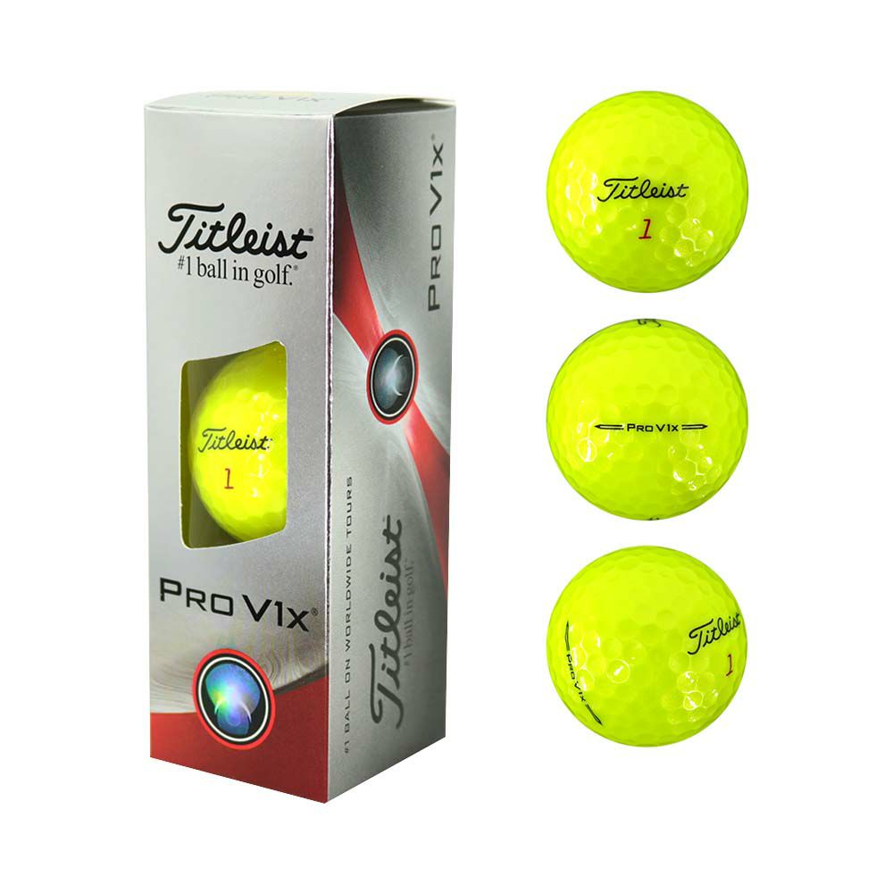 タイトリスト（Titleist） Pro V1x ボール イエロー 1スリーブ（3個入 