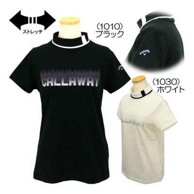 キャロウェイ（Callaway） メタリックロゴ半袖モックネックシャツ C24234201 レディースゴルフウェア 2024秋冬【最終処分価格】