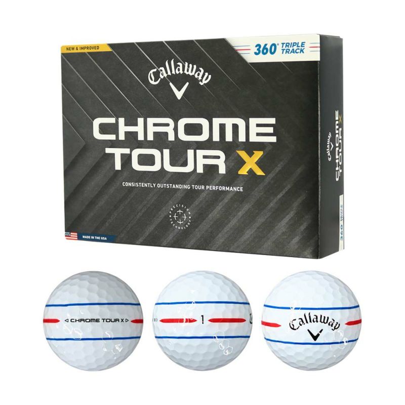 キャロウェイ　Chrome tourX 360° ホワイト③ balls-2024-chrome-tour-x-360-