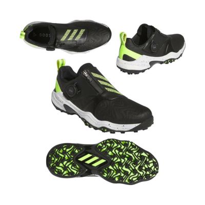 アディダス（Adidas） コードカオス25 Boa スパイクレスシューズ IG8703 ブラック/レモン/ホワイト 2024