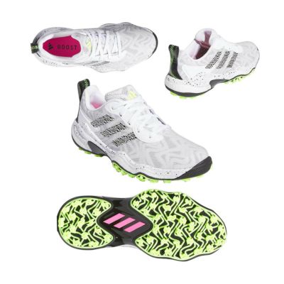 アディダス（Adidas） コードカオス25 レディース スパイクレスシューズ IE3448 ホワイト/ブラック/レモン 2024