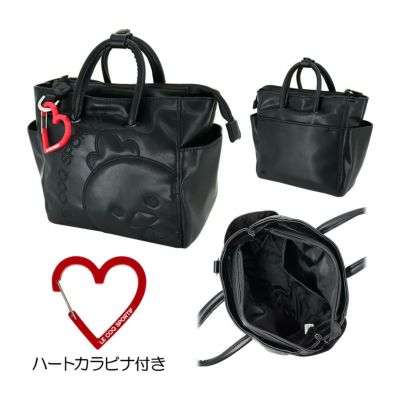 ルコック（le_coq_sportif） ブラックキャラクター レディースポーチ ハートカラビナ付き LG4FTT45L 2024