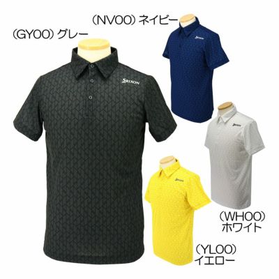 スリクソン（SRIXON） ウェーブ柄半袖シャツ RG4FHS03MB メンズゴルフウェア 2024