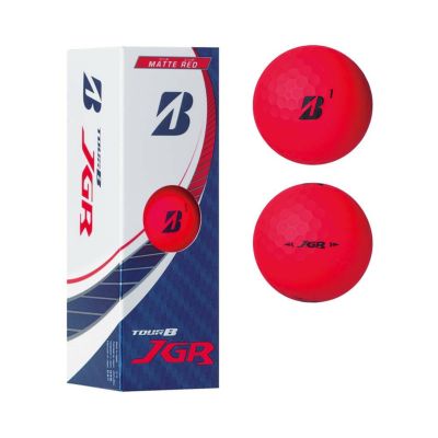 ブリヂストン（BRIDGESTONE_GOLF） TOUR B JGR ボール マットレッド 1スリーブ（3個入） J3RX-3 2023