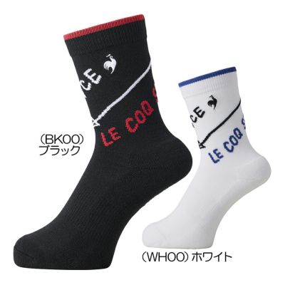 ルコック（le_coq_sportif） シーズンモチーフ柄 レギュラー丈ソックス LG4FSO03L レディースゴルフウェア 2024秋冬