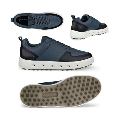 エコー（ecco） ゴルフシューズ メンズ STREET 720 スパイクレス 111704（51121）ペイブメント/ブラック 2024