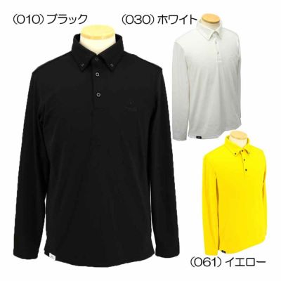 ピン（PING） 両面微起毛スムースボタンダウン長袖ポロシャツ 621-4261903 メンズゴルフウェア 2024秋冬【最終処分価格】