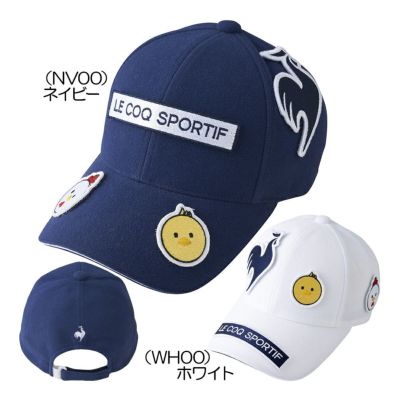 ルコック（le_coq_sportif） キャラクターワッペン付きキャップ LG4FCP05L レディースゴルフキャップ 2024秋冬