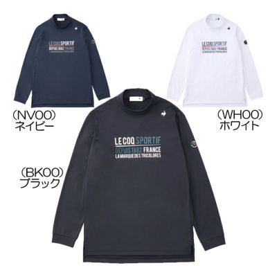 ルコック（le_coq_sportif） モックネック長袖シャツ LG4FLS51M メンズゴルフウェア 2024秋冬『ストレッチフォーサー』