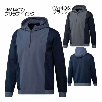 アディダス（Adidas） COLD.RDYハーフジップフーディージャケット JTX69 メンズゴルフウェア 2024秋冬