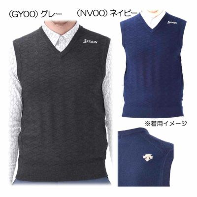 スリクソン（SRIXON） ウェーブフォームパターンVネックベスト RG4FVE01M メンズゴルフウェア 2024秋冬