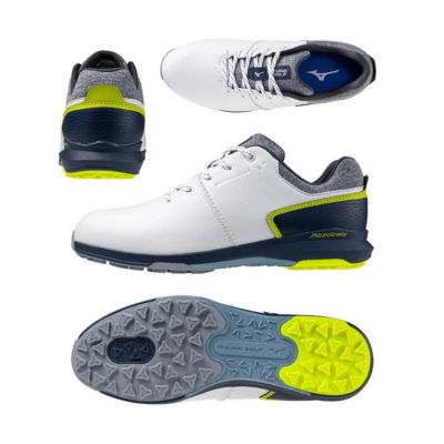 ミズノ（Mizuno） NEXLITE ENERZY スパイクレスシューズ 51GQ2440 （35）ホワイト/ネイビー 2024