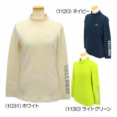 キャロウェイ（Callaway） メタリックロゴ長袖モックネックシャツ C24233204 レディースゴルフウェア 2024秋冬