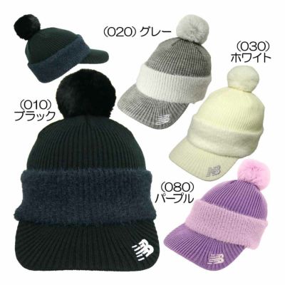 ニューバランス（New_Balance） リブ×フェザーヤーン ブリムビーニー 012-42875124 レディスキャップ 2024秋冬