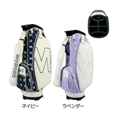エムユースポーツ（MU_SPORTS） 撥水 モノグラム 総柄ロゴ キャディバッグ レディース 703Q1106 2024【最終処分価格】