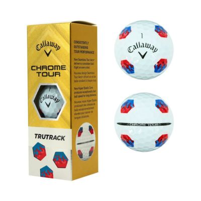 キャロウェイ（Callaway） CHROME TOUR TRUTRACK ボール ホワイト 1スリーブ（3個入） 2024