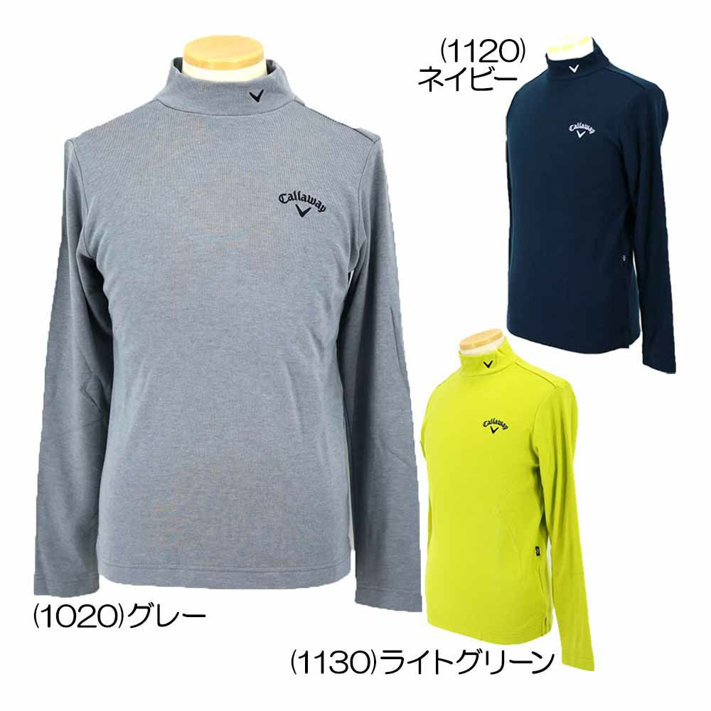 限定 クラブハウス×キャロウェイ モックネックシャツ グレー LL XL 