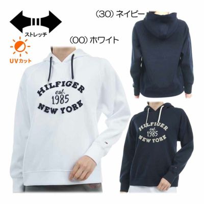 トミーヒルフィガー（Tommy_Hilfiger） アーチロゴ スウェットフーディ パーカ THLA453 レディースゴルフウェア 2024年秋冬【最終処分価格】