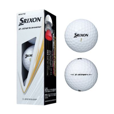 ダンロップ（Dunlop） Z-STAR DIAMOND ボール ホワイト 1スリーブ(3個入) 2025