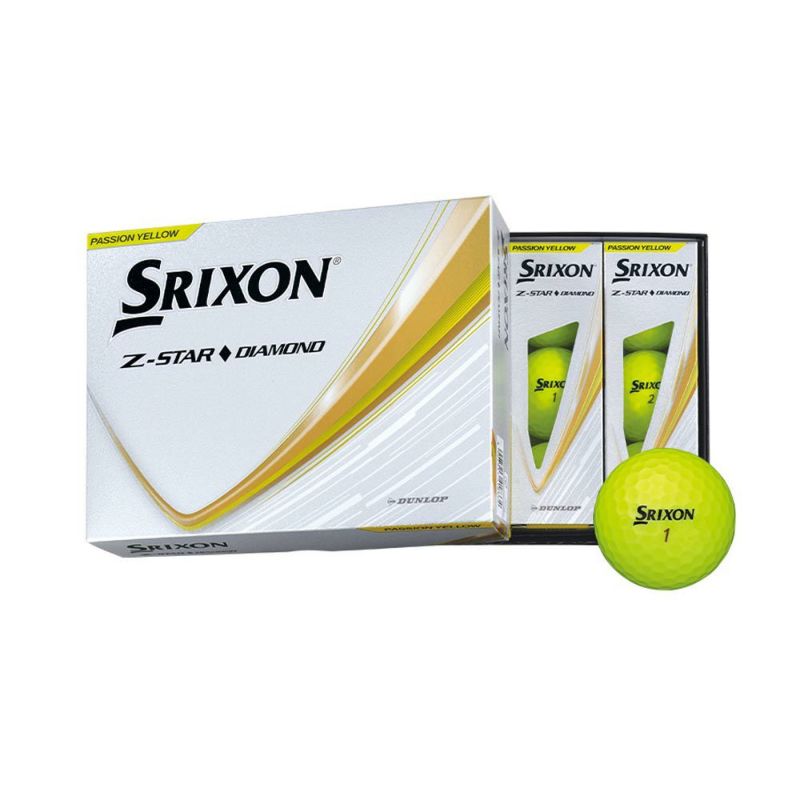 Srixon Z-STAR DIAMOND パッションイエロー １２個入り スリクソン（SRIXON） Z-STAR DIAMOND ボール プレミアム