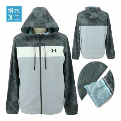 アンダーアーマー（UNDER_ARMOUR） UAスポーツスタイル ウインドブレーカー プリント ジャケット 1384814 メンズゴルフウェア 春夏 2025