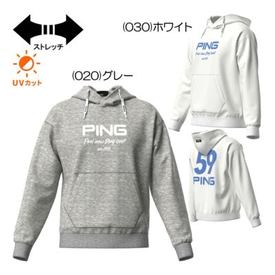 ピン（PING） 全方向ストレッチ裏毛スウェットフーディプルオーバー 621-5162103 メンズゴルフウェア 2025春夏