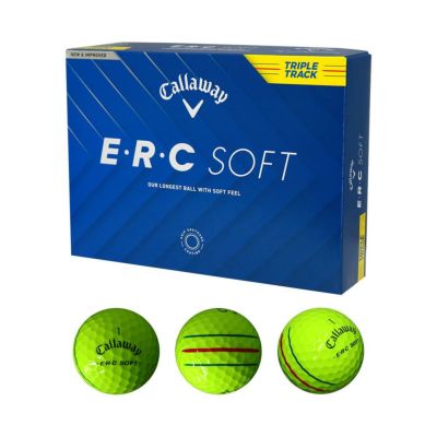 キャロウェイ（Callaway） ERC SOFT トリプル・トラック ボール イエロー 1ダース 2025