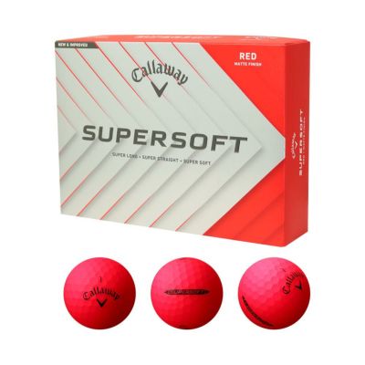 キャロウェイ（Callaway） SUPERSOFT ボール  レッド 1ダース 2025