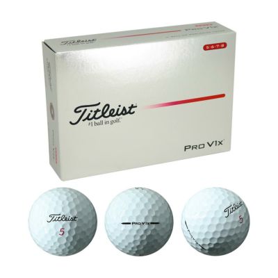タイトリスト（Titleist） Pro V1x ボール （ハイナンバー） ホワイト 1ダース 2025