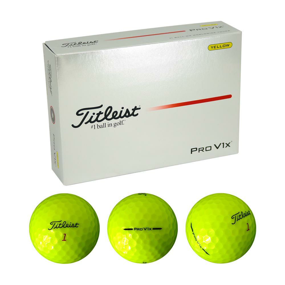 タイトリスト（Titleist） Pro V1x ボール イエロー 1ダース 2025 