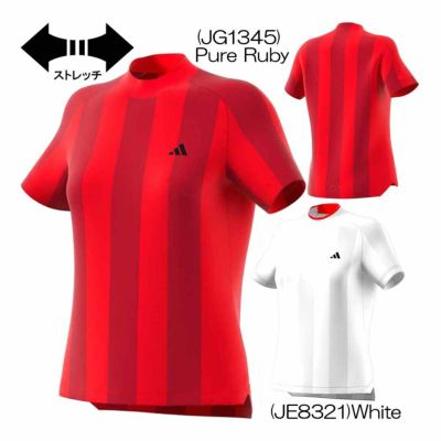 アディダス（Adidas） アディゼロ メッシュ モックネック 半袖シャツ KUK65 レディースゴルフウェア 2025春夏