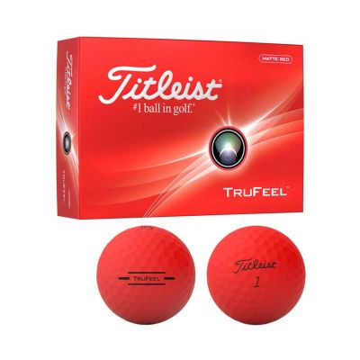 タイトリスト（Titleist） TRUFEEL ボール マットレッド 1ダース 2024