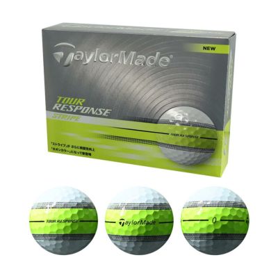 テーラーメイド（TaylorMade） ツアーレスポンス ストライプボール イエロー 1ダース 2025