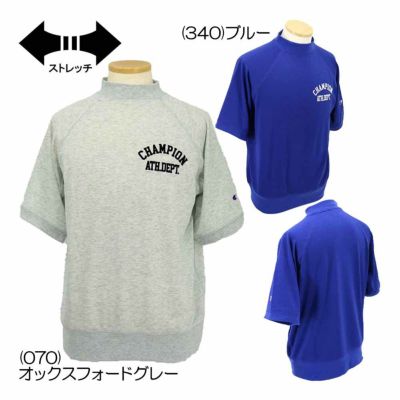 チャンピオン（Champion） ショートスリーブモックネックスウェットシャツ C3-BG003 メンズゴルフウェア 2025春夏