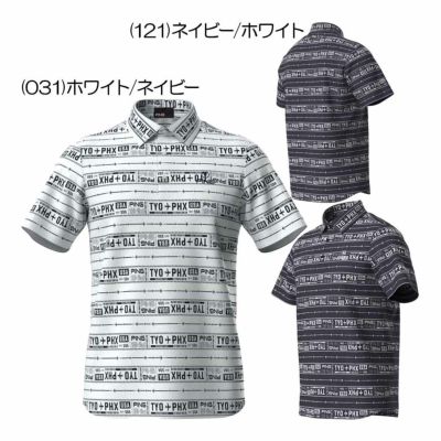 ピン（PING） チケット柄ジャガード半袖ポロシャツ 621-5160219 メンズゴルフウェア 春夏 2025