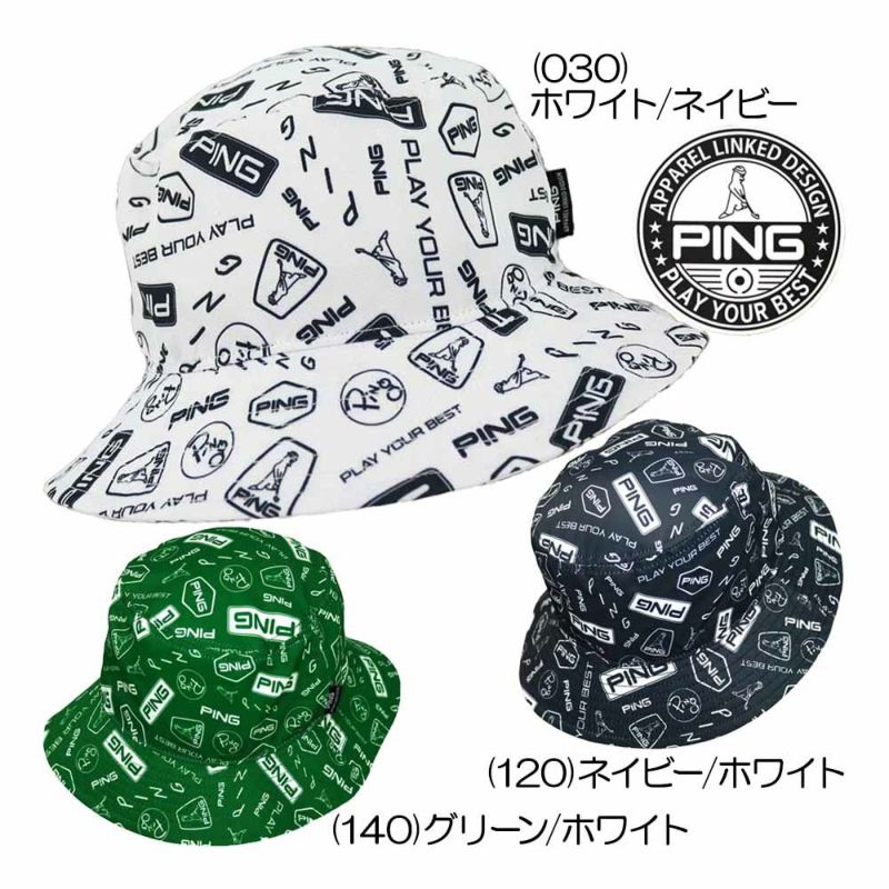 総柄プリントハット 621-5187205 メンズゴルフハット 春夏 2025
