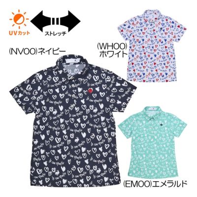ルコック（le_coq_sportif） ニワトリハート半袖シャツ  LG5SHS14L  レディースゴルフウェア 2025春夏