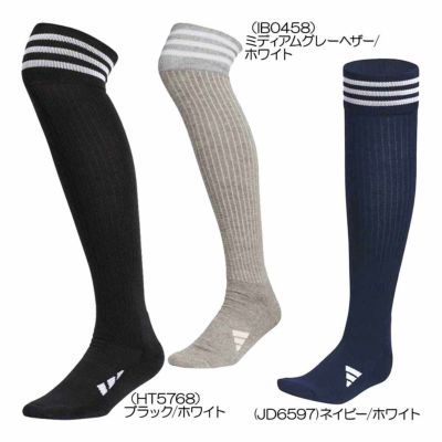 アディダス（Adidas） ニーハイスリーストライプクッションソックス MGR61 レディースゴルフウェア 2023秋冬