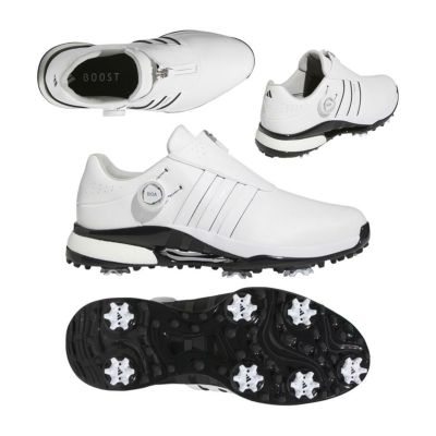 アディダス（Adidas） ツアー360 24 Boa ソフトスパイクシューズ IF0252 ホワイト/ホワイト/ブラック 2024