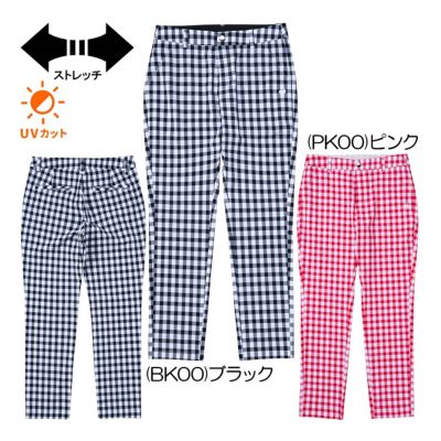 ルコック（le_coq_sportif） ギンガムチェック9分丈パンツ LG5SLP50L レディースゴルフウェア2025春夏