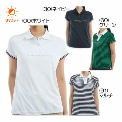 トミーヒルフィガー（Tommy_Hilfiger） フロントロゴ フレンチスリーブポロシャツ THLA511 レディースゴルフウェア 2025春夏