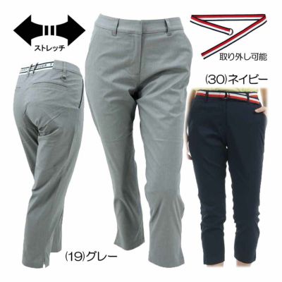 トミーヒルフィガー（Tommy_Hilfiger） ベルテッドツイル 3/4パンツ THLA505 レディースゴルフウェア 2025春夏
