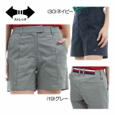 トミーヒルフィガー（Tommy_Hilfiger） 『吉田優利プロ着用』フロントタックツイル ショートパンツ THLA519 レディースゴルフウェア 2025春夏