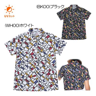 ルコック（le_coq_sportif） カラーブロック総柄半袖シャツ LG5SHS07L レディースゴルフウェア2025春夏