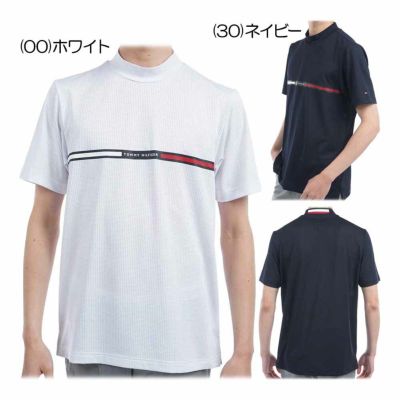 トミーヒルフィガー（Tommy_Hilfiger） HILFIGERトリコグラフィック 半袖モックネックシャツ THMA527 メンズゴルフウェア 2025春夏